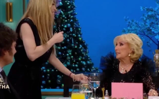 Milei con Mirtha: Fátima Florez detrás de cámara y una pregunta sobre el casamiento
