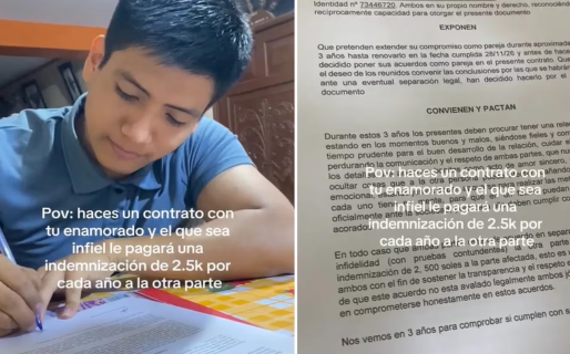 Una pareja firmó una peculiar cláusula para evitar infidelidades y se volvieron virales