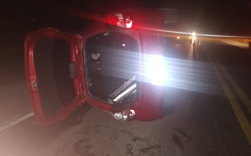 Dos heridos tras un choque en la «Bajada de los Palitos»