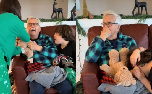 Una joven le hizo un emocionante regalo a su abuelo y se volvió viral en Tiktok