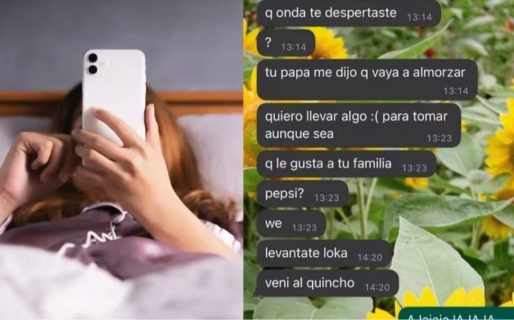 Una joven se despertó con un mensaje de WhatsApp de su novio, lo mostró en Twitter y se volvió viral