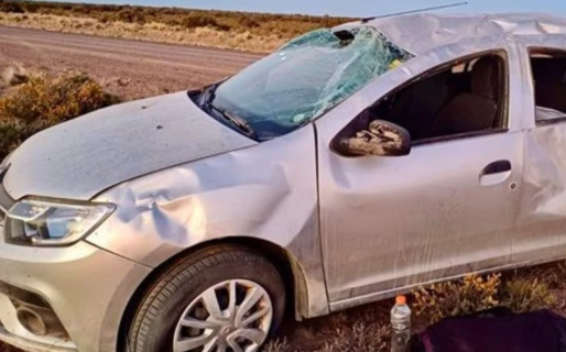 Un auto volcó en Ruta N° 1 cuando estaba yendo a Cabo Raso, las ocupantes se encuentran ilesas