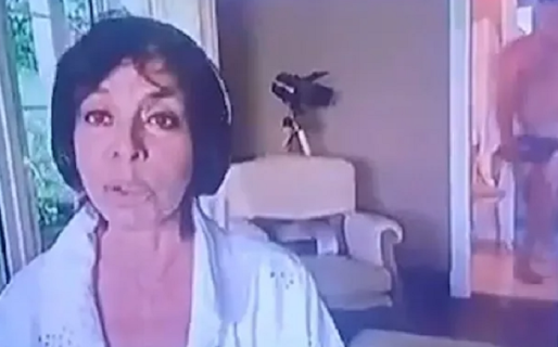 Incómodo: Una periodista estaba en vivo cuando su marido salió desnudo
