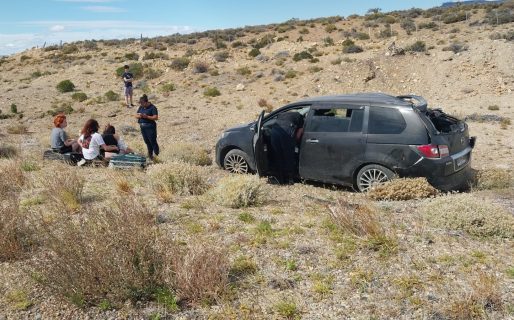 Fuerte vuelco en Ruta 26: una menor debió ser trasladada al hospital