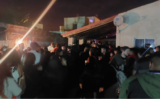 Casi un tercio de la población de Playa Unión asistió a una clandestina