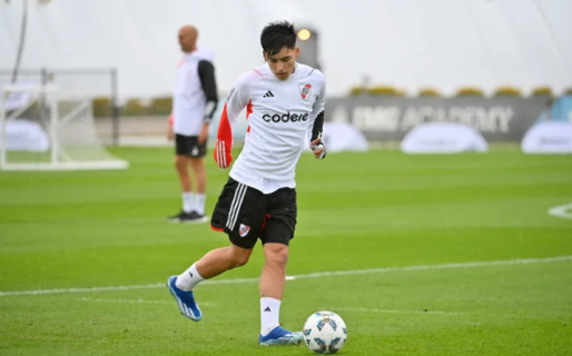 Ian Subiabre comenzó su primera pretemporada con River