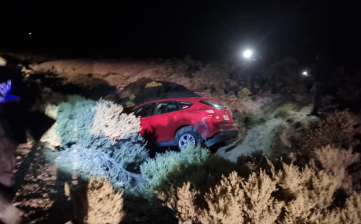 Jóvenes que viajaban a Sarmiento despistaron en Ruta 26