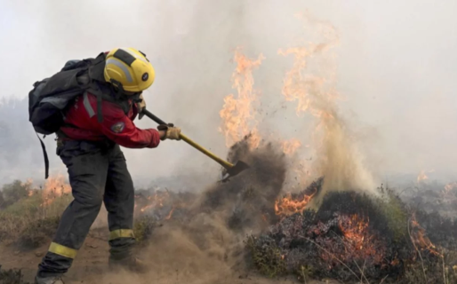 El fuego no cesa y continúa el combate contra las llamas en el Parque Nacional Los Alerces