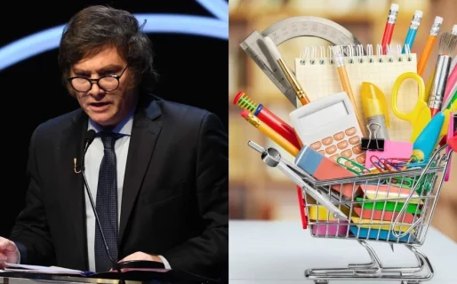 Milei anunció vouchers para útiles y para pagar los colegios privados