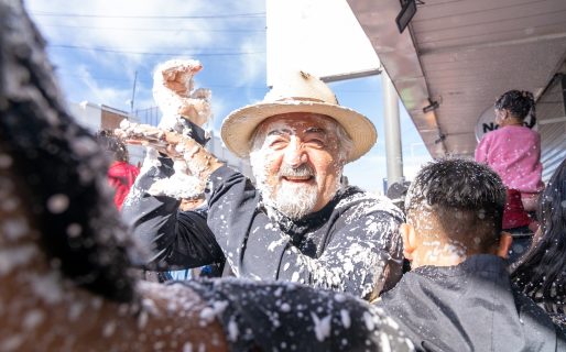 Othar acompañó el primer día de la celebración de los Carnavales