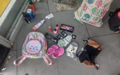 Dos jóvenes con un bebé en brazos robaron en una local del centro