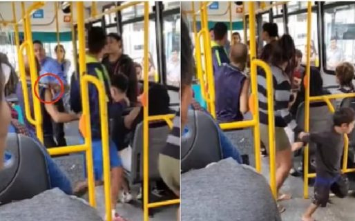 No tenían para pagar el boleto del colectivo y el chofer los obligó a bajar con una picana