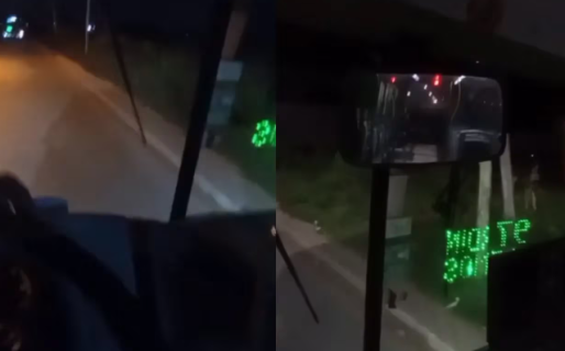 Un chofer vivió una experiencia paranormal mientras estaba solo en el colectivo y grabó todo con su celular