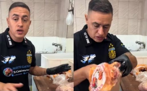 Un carnicero mostró cuánto cuesta un pollo y los secretos de cómo lo pesan: “Ya no es barato”