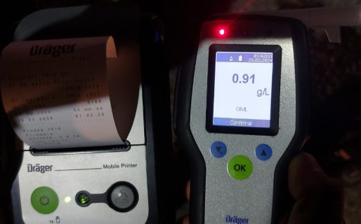 Fue demorado por conducir en estado de ebriedad y resistirse a la autoridad