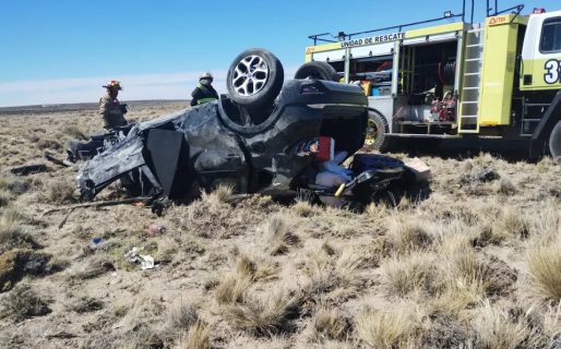Accidente fatal en Ruta 3: un auto chocó contra un camión y murieron dos personas de Comodoro