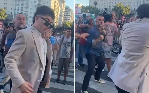 El militante libertario agredido en el Congreso denunció penalmente al periodista que lo golpeó