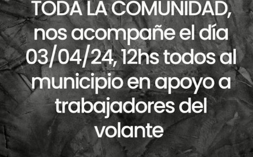“Tras el ataque de taxistas y remiseros convocamos a una marcha hacia el municipio”