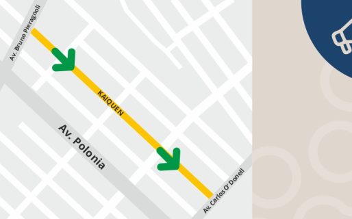 Cambiarán el sentido de circulación de la calle Kaiquen