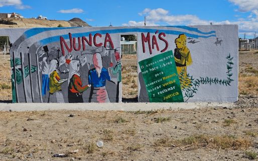 Pintaron un mural por el Día Nacional de la Memoria por la Verdad y la Justicia