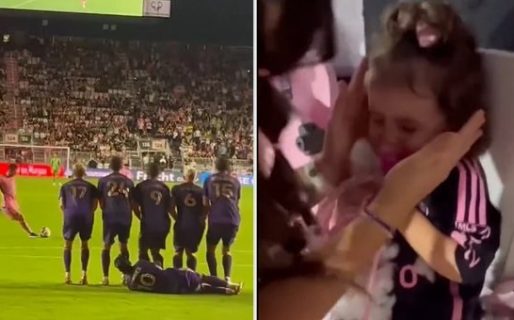Una niña recibió un pelotazo de Messi en el triunfo del Inter Miami y la reacción de su padre se hizo viral