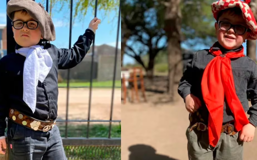 Santino tiene 6 años, es payador y enternece a todos por su amor a las tradiciones: “Las llevo en el alma”