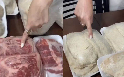 Una pareja fue a la carnicería, hizo la compra mensual y se sorprendió por el gasto que hicieron