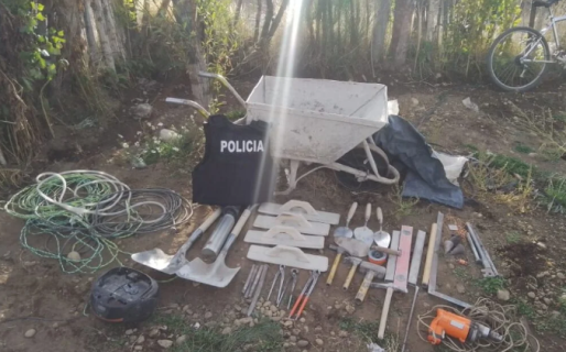 Recuperaron una gran cantidad de herramientas robadas