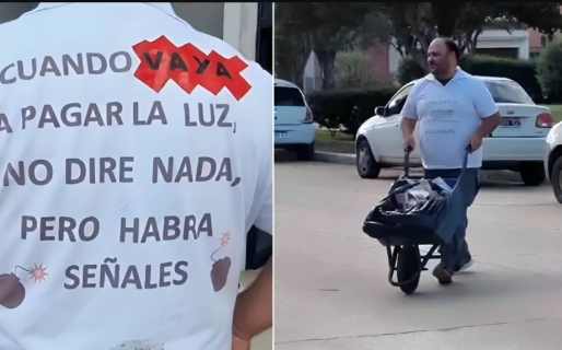Recibió una boleta de luz de $840.000 y fue a pagar con la plata en una carretilla: “Son todos mis ahorros”