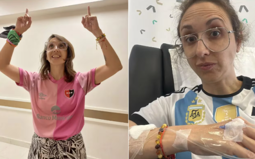 Tiene cáncer y usa camisetas de fútbol como amuleto en los tratamientos: “Ojalá Messi y Martino me las firmen”