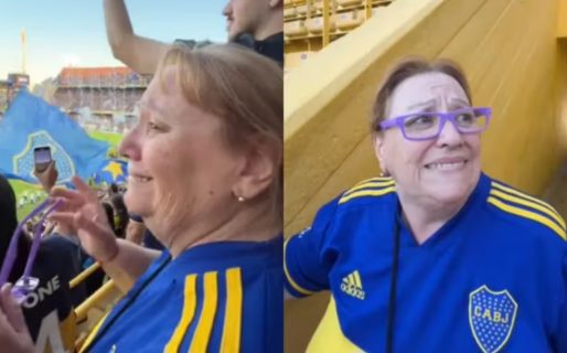 Llevó a su abuela por primera vez a la cancha de Boca y la reacción de ella conmovió a todos
