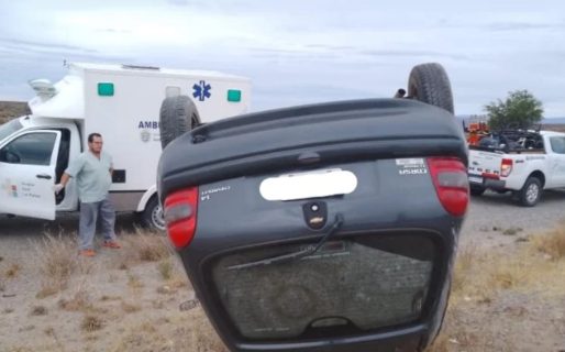 Una mujer resultó lesionada en un vuelco sobre la Ruta 25
