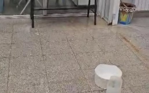 Gran cantidad de goteras en la Escuela de Arte tras las intensas lluvias