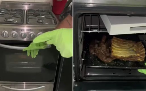 Se olvidaron un asado en el horno desde Año Nuevo, lo revisaron y vieron algo asqueroso: “Es radioactivo”
