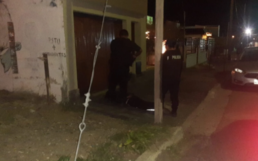 Lo detuvieron colgado del tendido eléctrico robando cables en km. 8