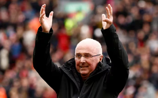 Eriksson dirigió al Liverpool y vivió un conmovedor momento tras contar que padece una enfermedad terminal