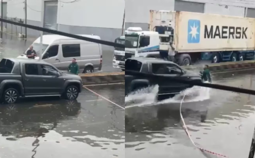 Un vecino le impidió el paso a una camioneta para que no hiciera olas y el conductor lo atropelló
