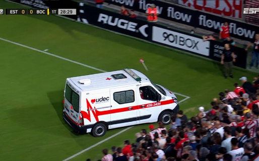 Estudiantes-Boca, suspendido: un jugador se desvaneció y fue trasladado de urgencia al hospital
