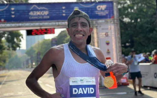El chubutense David Rodríguez se consagró campeón del Maratón CAF 42K en Caracas