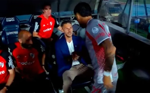 Más frío que Comodoro en julio: el saludo entre Enzo Pérez y Demichelis se llevó todas las miradas