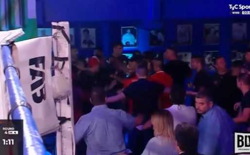 Batalla campal en la Federación de Boxeo: volaron sillas, golpes debajo del ring y suspendieron la velada