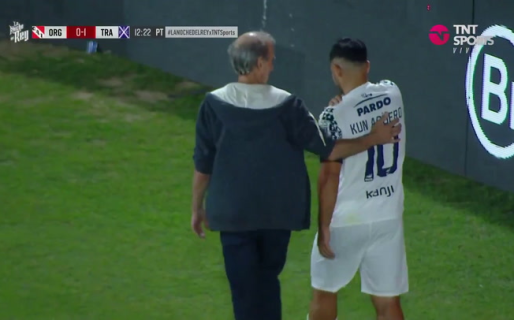 La inesperada lesión que sufrió el Kun Agüero en un amistoso con Independiente: “Creo que se me salió el hombro”