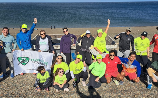 Se realizó una nueva jornada de limpieza en la playa de km 5
