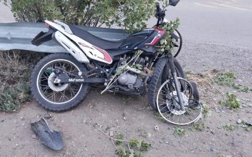 Encontraron una moto abandonada en Km8