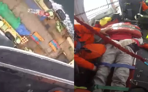 Un surcoreano que pescaba de manera ilegal en Malvinas fue salvado por Prefectura y debió pagar el operativo