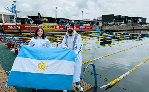 Histórica y destacada participación de dos chubutenses en el Mundial de Natación de Invierno