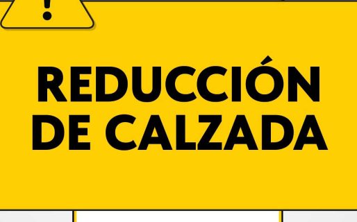 Reducción de calzada por tareas de energía