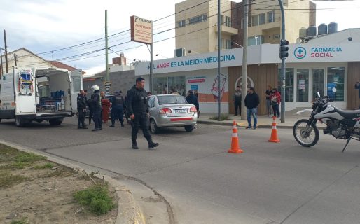 Una mujer debió ser trasladada al Hospital tras un fuerte accidente de tránsito