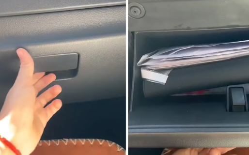 Subió al auto de su novio, abrió la guantera y se llevó una inesperada sorpresa