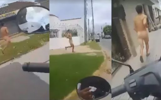 “No vas a robar más, ratita”: desnudaron a un supuesto ladrón y lo hicieron correr por las calles